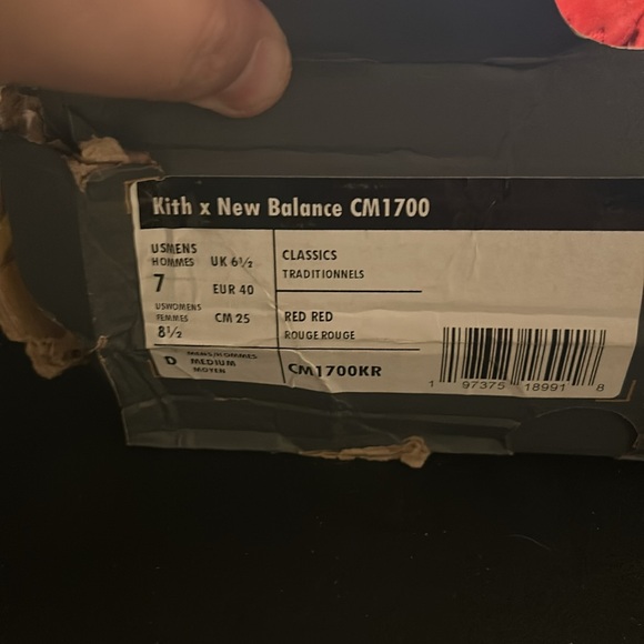 Kith x new balance 1700 - size 7 men - Picture 2 of 7